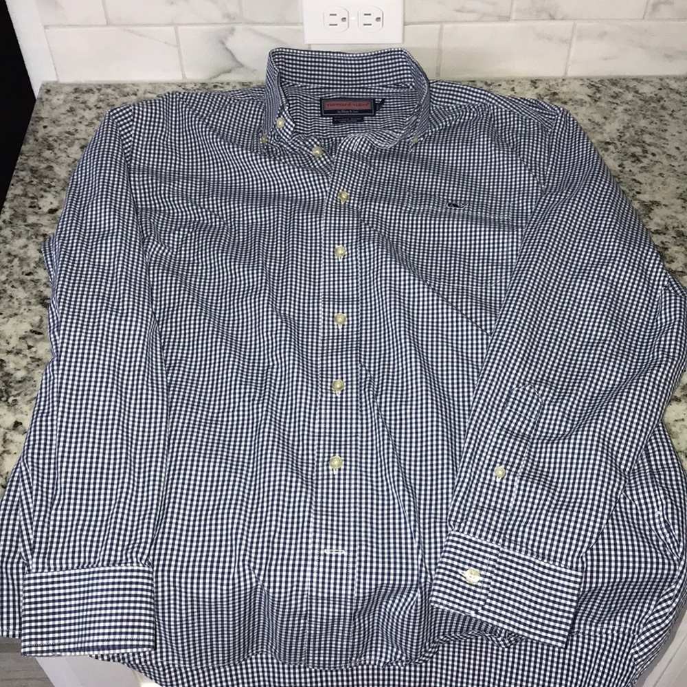 Vineyard Vines Tucker Casual Button Down Size L